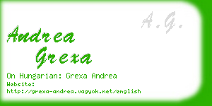 andrea grexa business card